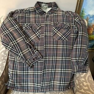 Men's Plaid Jacket - Black and Gray